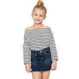 Stripe Off Shoulder Blouse