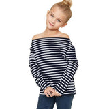 Stripe Off Shoulder Blouse