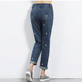 Lightening Print Denim