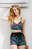 V-neck II Piece Romper