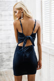 Spaghetti Strap Velvet Dress