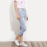 Bleach Wash & Cropped Jeans