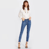 Beaded Skinny Jeans