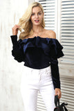 Velvet Ruffle Bodysuit