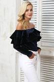 Velvet Ruffle Bodysuit
