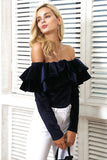 Velvet Ruffle Bodysuit