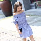 Blue Ruffled Dress