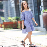 Blue Ruffled Dress