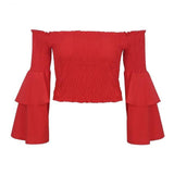 Butterfly Sleeve Crop Top