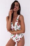 Floral High Waist Swimsuit