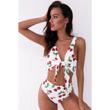 Floral High Waist Swimsuit