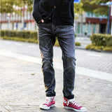 Bleach Stone Wash Denim Trousers