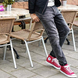 Bleach Stone Wash Denim Trousers