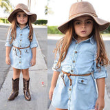 Denim Bow-Tie Dress