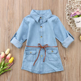 Denim Bow-Tie Dress