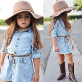 Denim Bow-Tie Dress