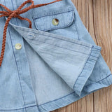 Denim Bow-Tie Dress