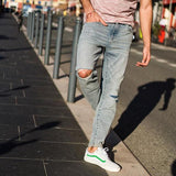 New Hole Slim Fit Jeans