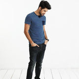Deep Blue Pocket Tee