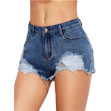 Low Rise Distressed Mini Shorts