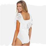 Off Shoulder Ruffle Swimsuit (LIMITED TIME OFFER)