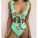 Floral High Waist Swimsuit