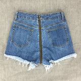 Back Zipper High Waisted