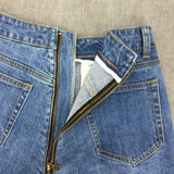 Back Zipper High Waisted