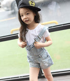 Denim Overall Shorts