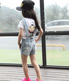 Denim Overall Shorts