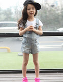 Denim Overall Shorts