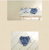 Lace Denim Shorts