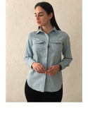 Denim Button-Up
