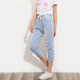 Bleach Wash & Cropped Jeans