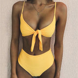 High Waist Bandage Swimsuit