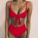 High Waist Bandage Swimsuit