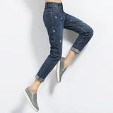 Lightening Print Denim