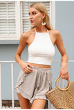 Ruffle Mini Shorts