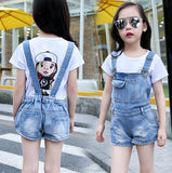 Denim Overall Shorts