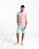 Light Blue Denim Shorts
