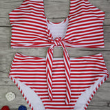 Floral High Waist Swimsuit