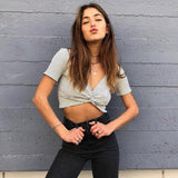 Twist Knot Cropped Top