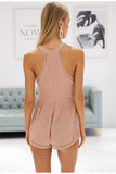 Sleeveless Halter Romper