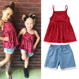 Velvet Blouse - II Piece Set