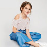Polka Dot Ruffle Tank