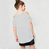 Polka Dot Ruffle Tank