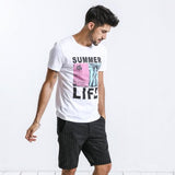 Striped Knee-Length Shorts