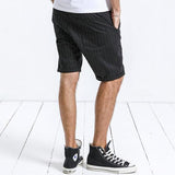 Striped Knee-Length Shorts