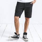 Striped Knee-Length Shorts