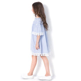 Striped Ruffle Off Shoulder